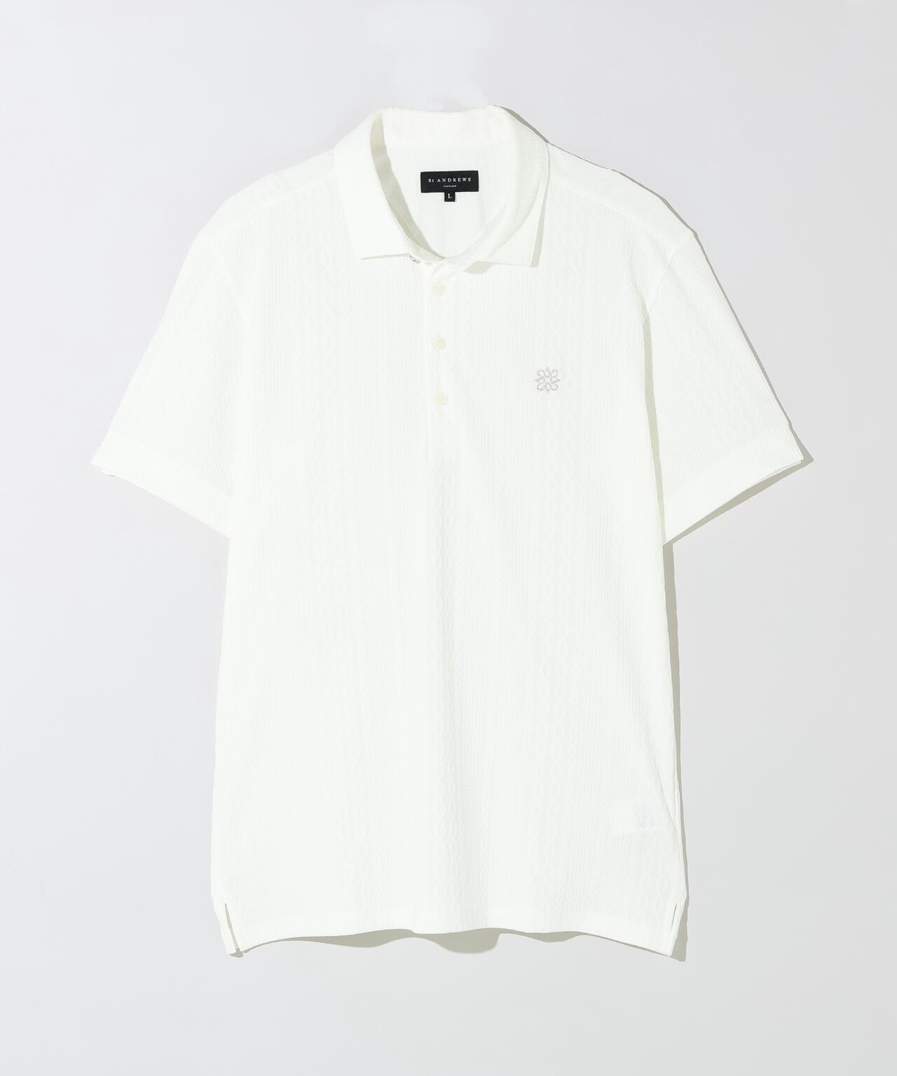 縄柄リンクス半袖シャツ (MENS)