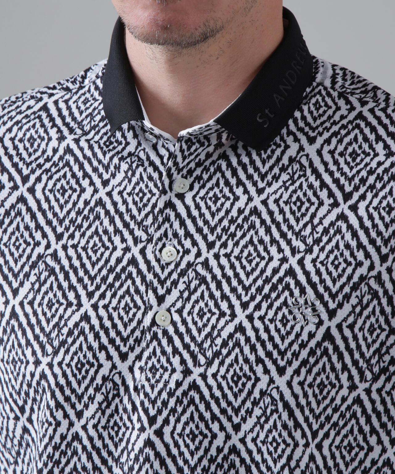 SPXダイヤプリント半袖ポロシャツ (MENS)