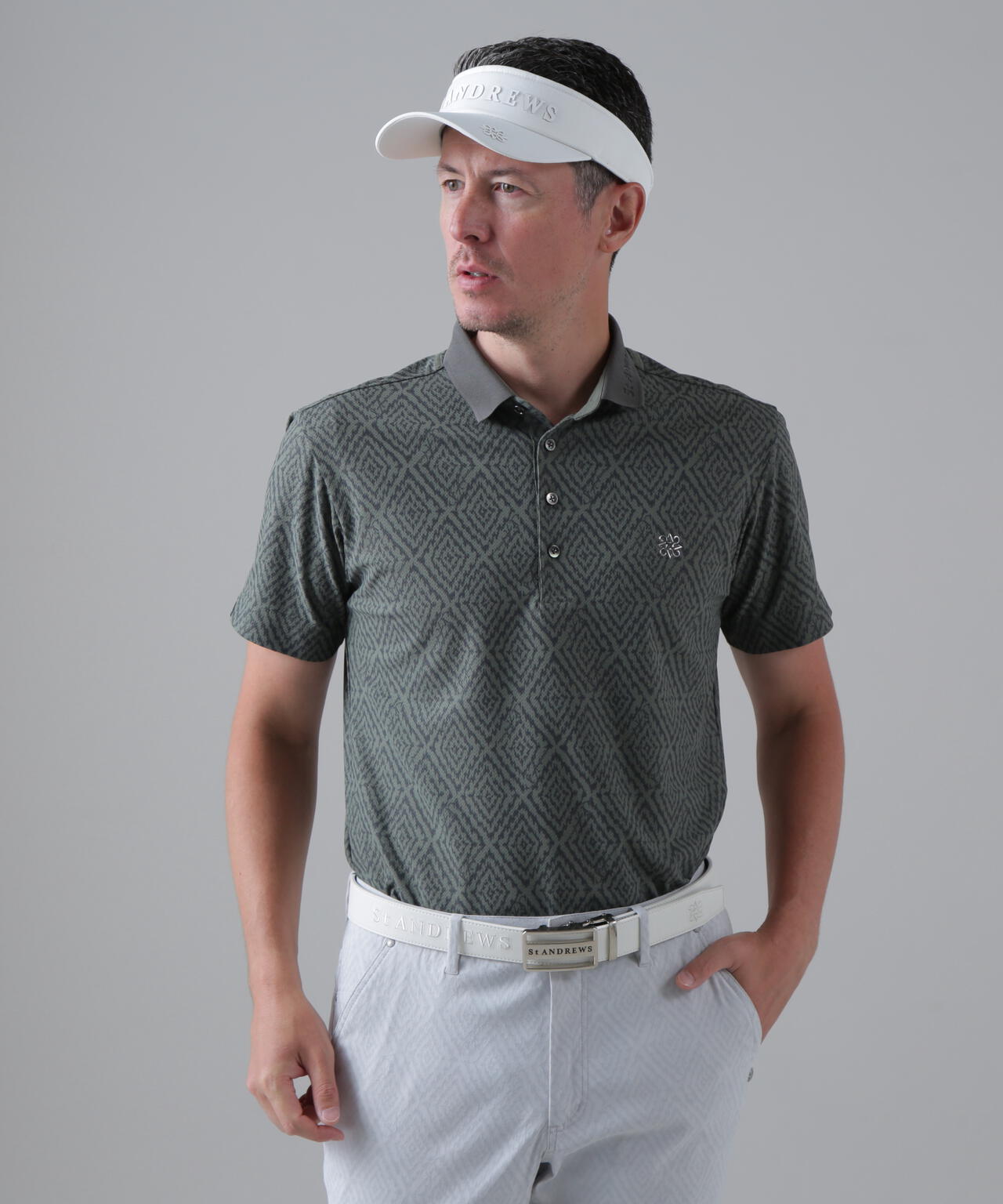 SPXダイヤプリント半袖ポロシャツ (MENS)