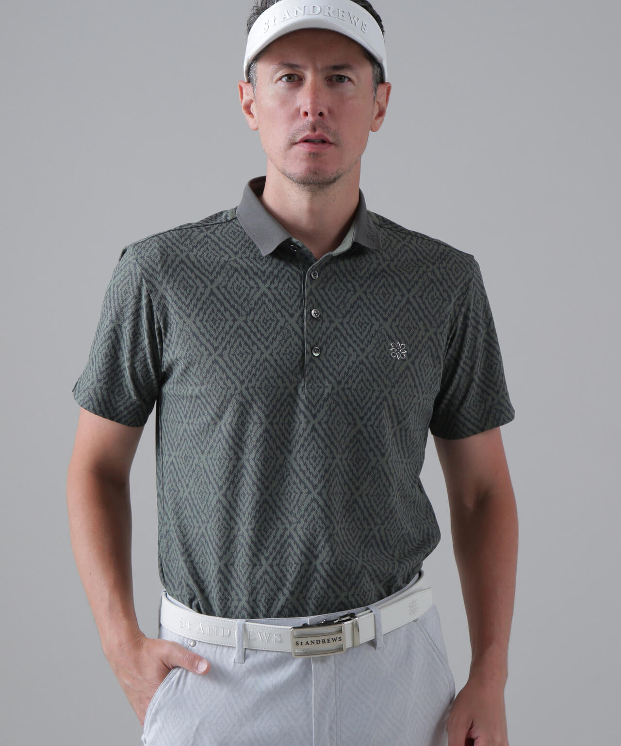 SPXダイヤプリント半袖ポロシャツ (MENS)