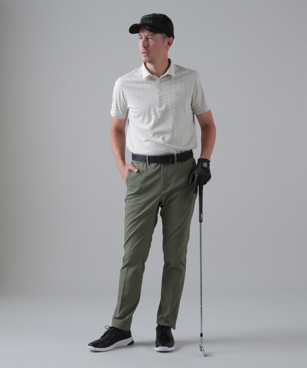 SAロゴトッドジャガード半袖シャツ (MENS)