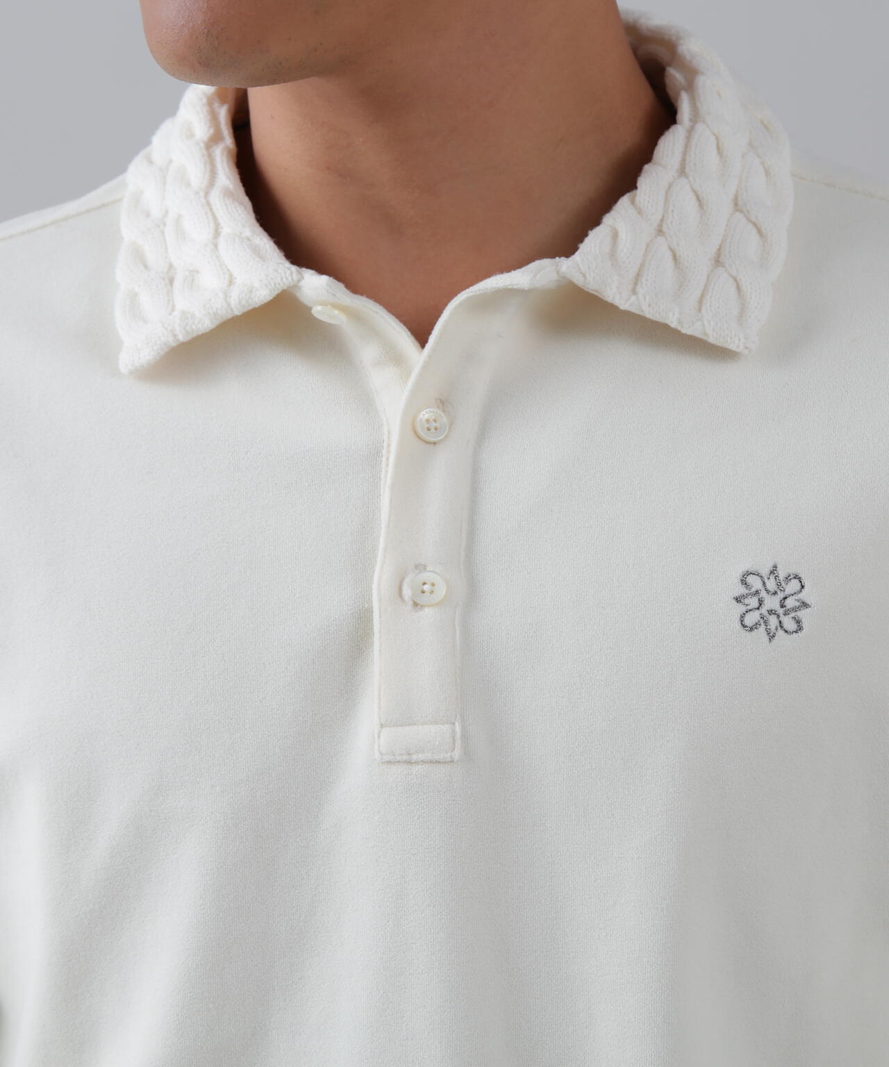 パイル長袖ポロシャツ (MENS)