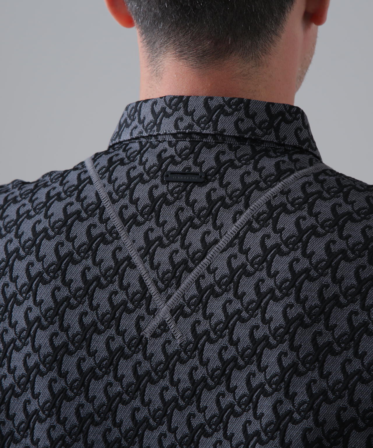 SAロゴふくれジャガード長袖シャツ (MENS)