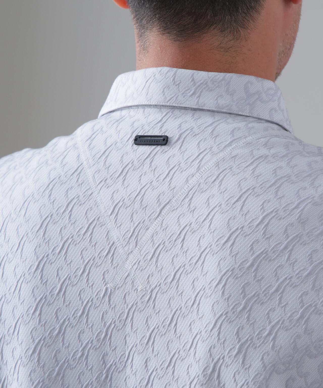 SAロゴふくれジャガード長袖シャツ (MENS)