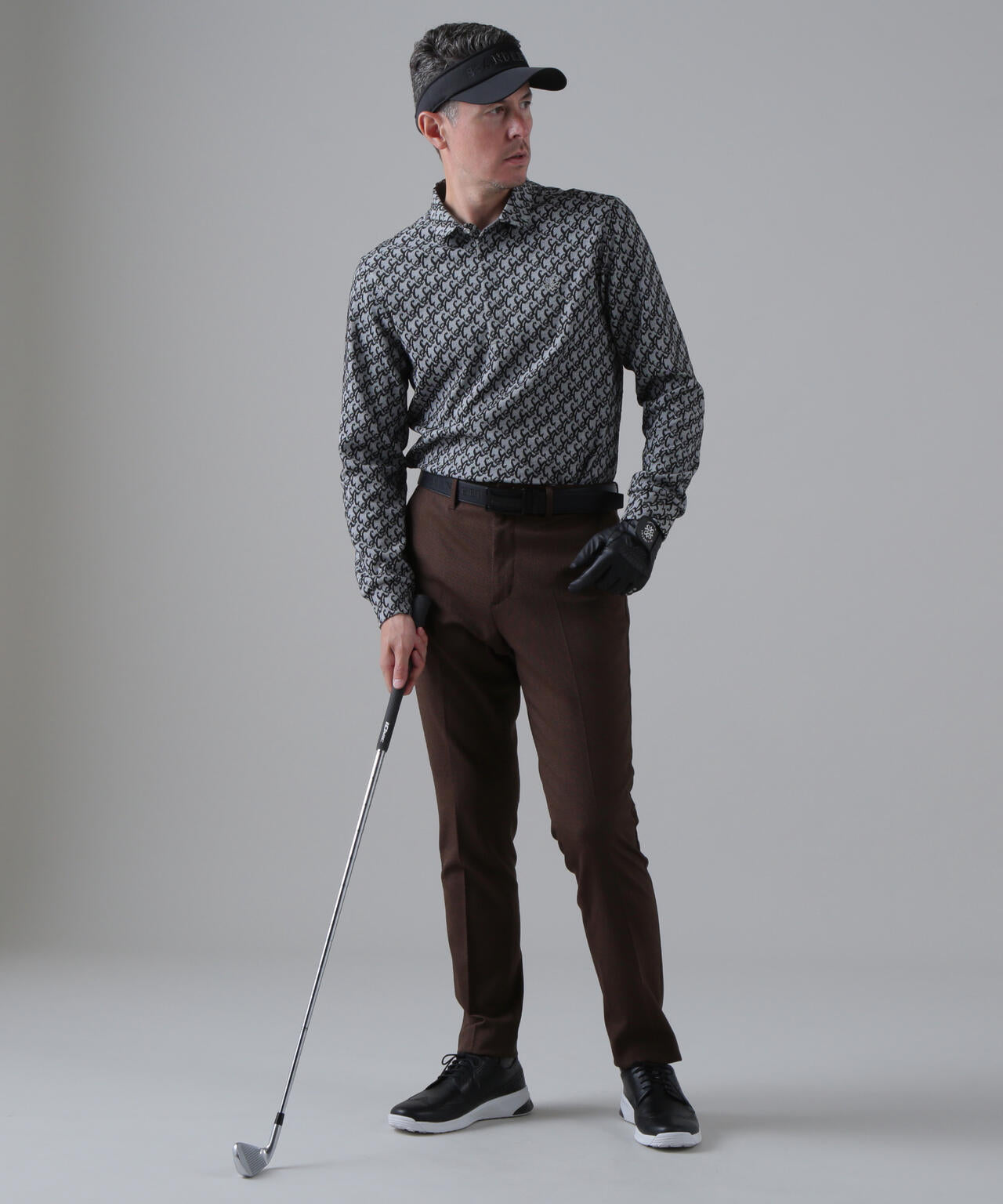 SAロゴふくれジャガード長袖シャツ (MENS)