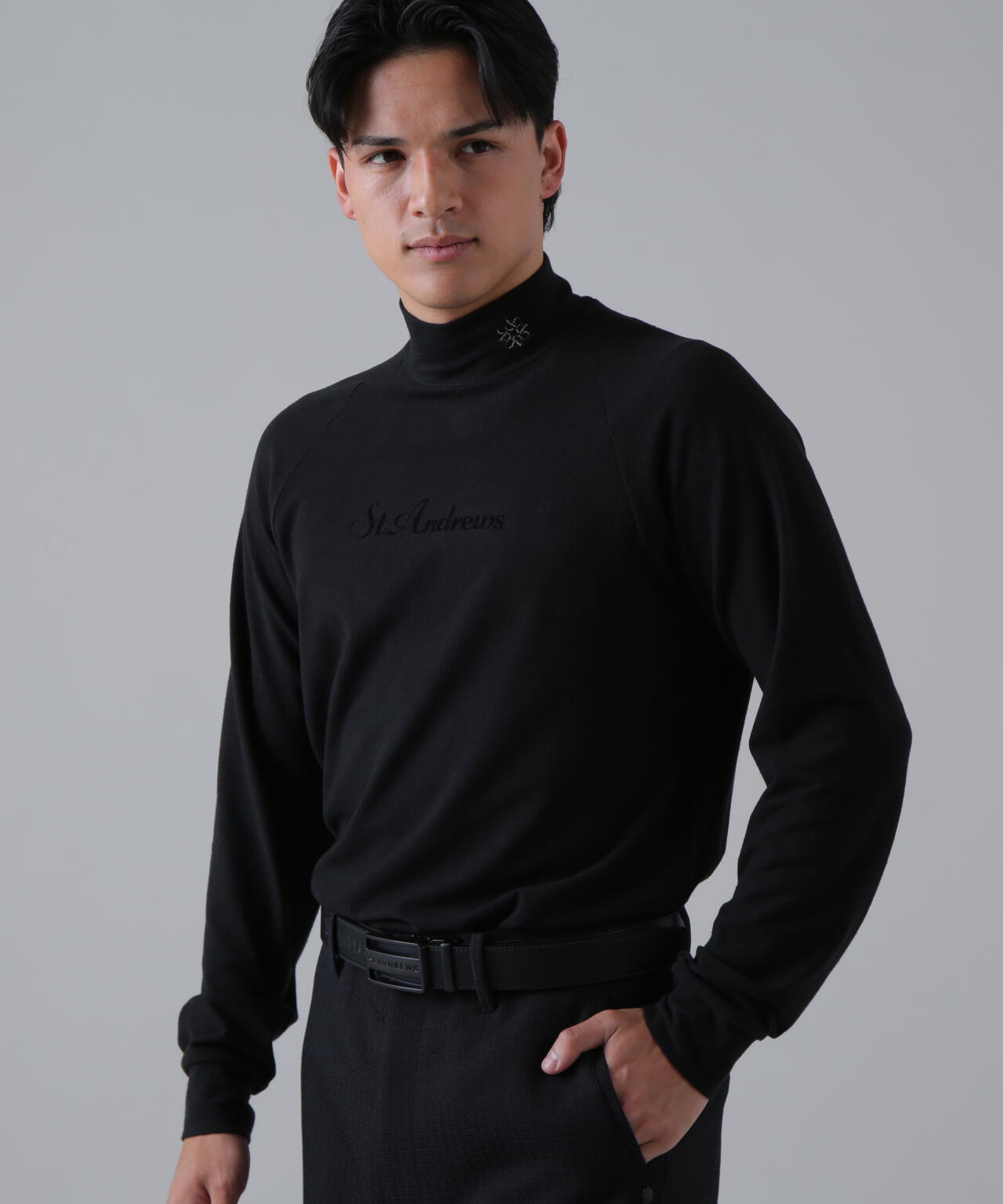 ソリストヒート長袖ハイネックカットソー (MENS)