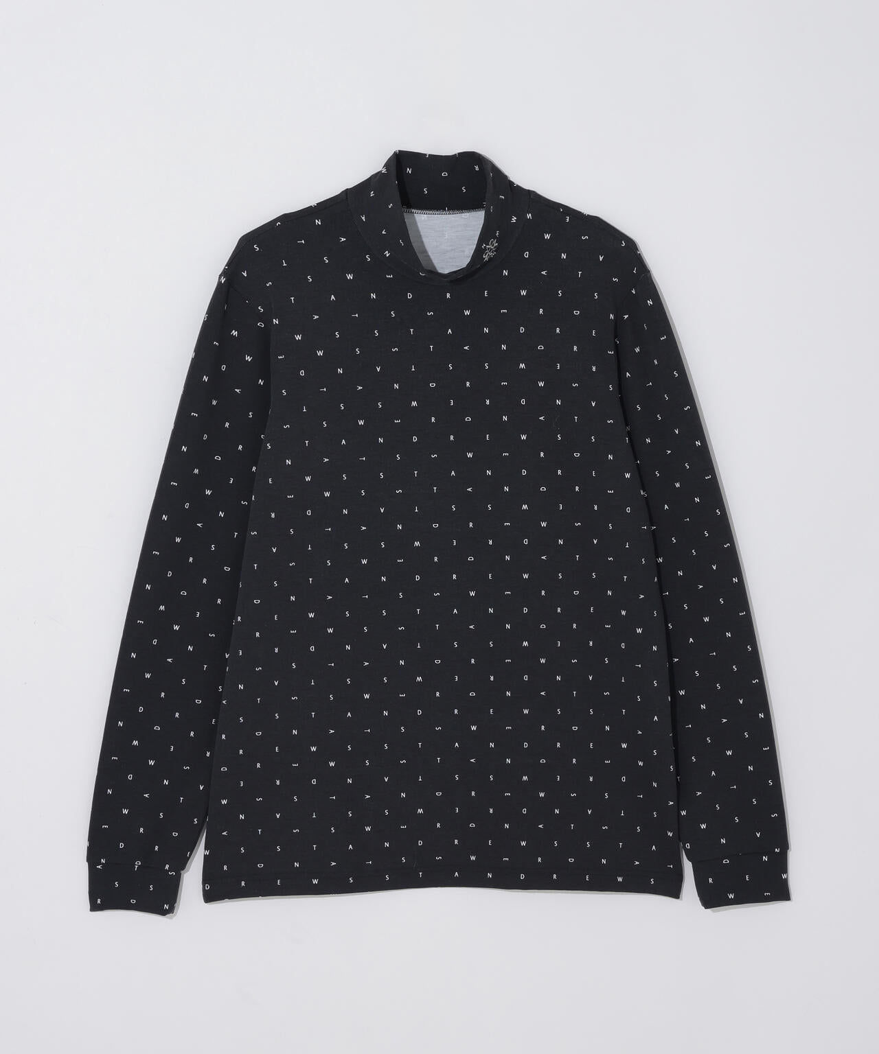 ソリストヒートミニロゴプリント長袖ハイネックカットソー (MENS)