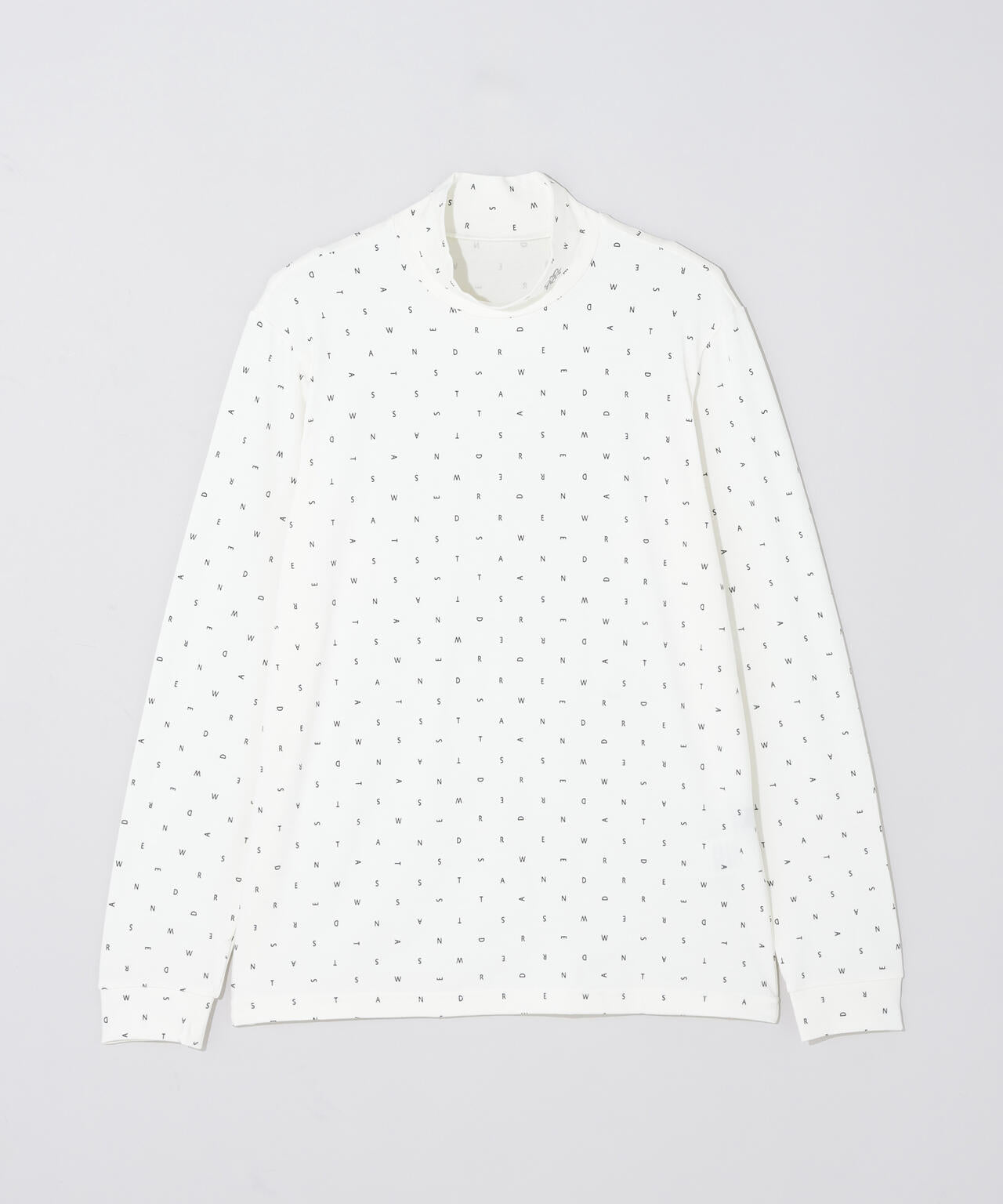 ソリストヒートミニロゴプリント長袖ハイネックカットソー (MENS)