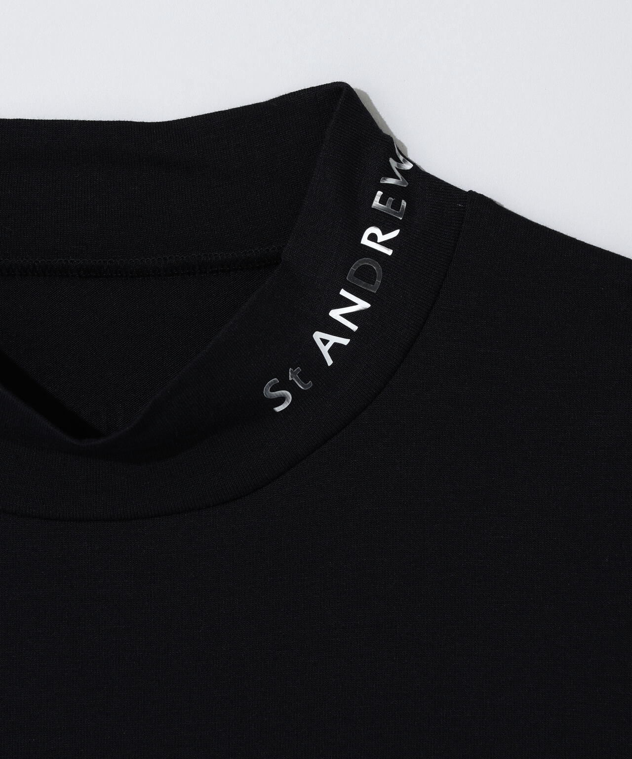 ベア天竺長袖ハイネックカットソー (MENS)