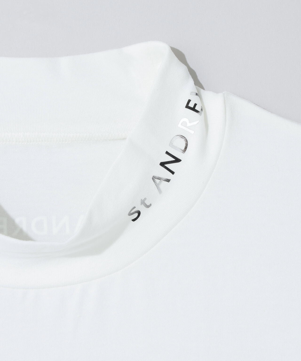 ベア天竺長袖ハイネックカットソー (MENS)