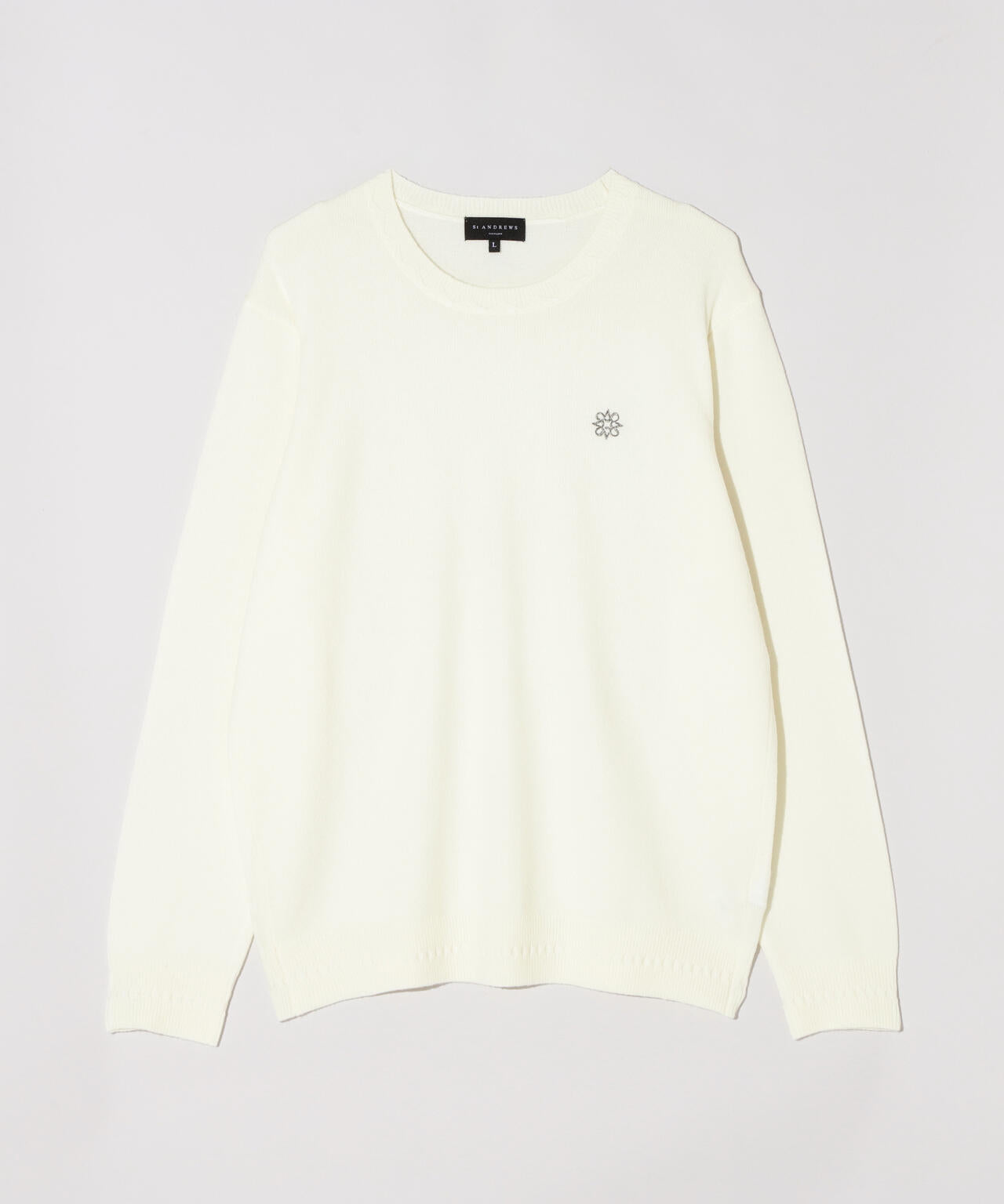 9G天竺 クルーネックニットプルオーバー (MENS)