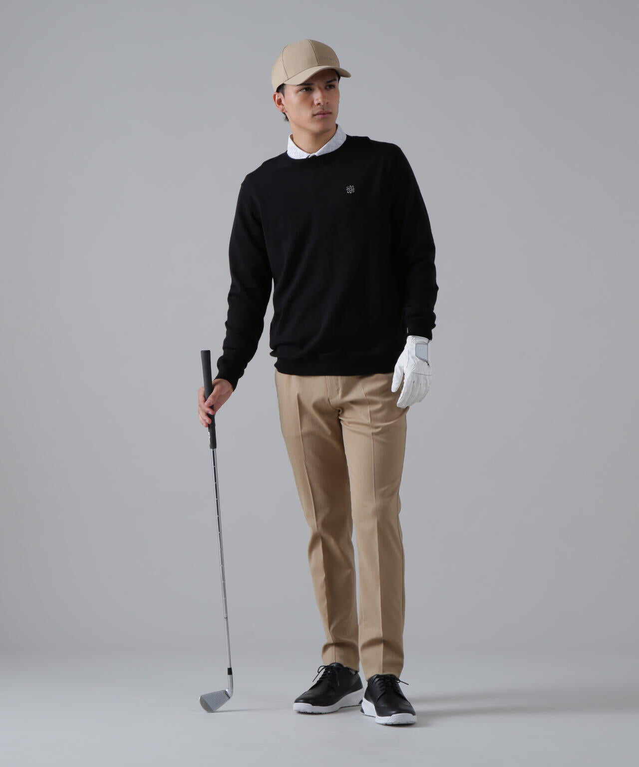 16G天竺クルーネックニットプルオーバー (MENS)