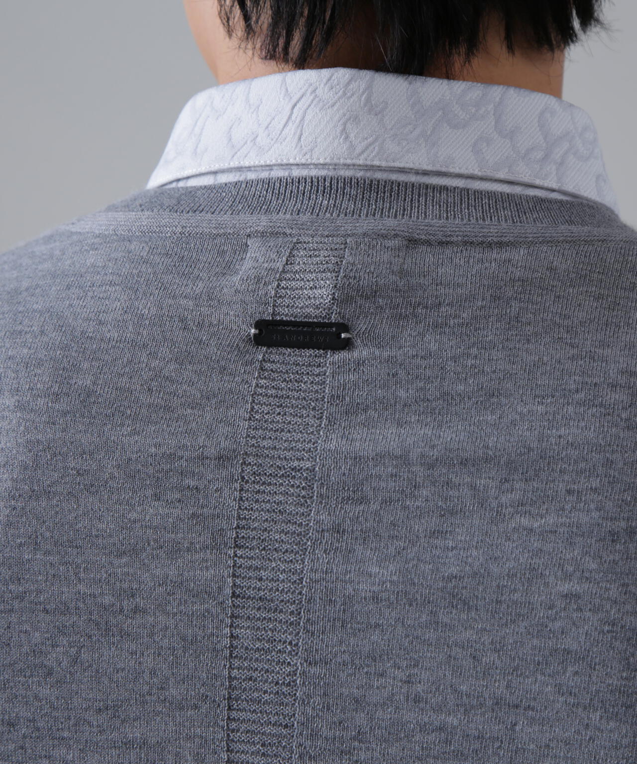 16G天竺クルーネックニットプルオーバー (MENS)