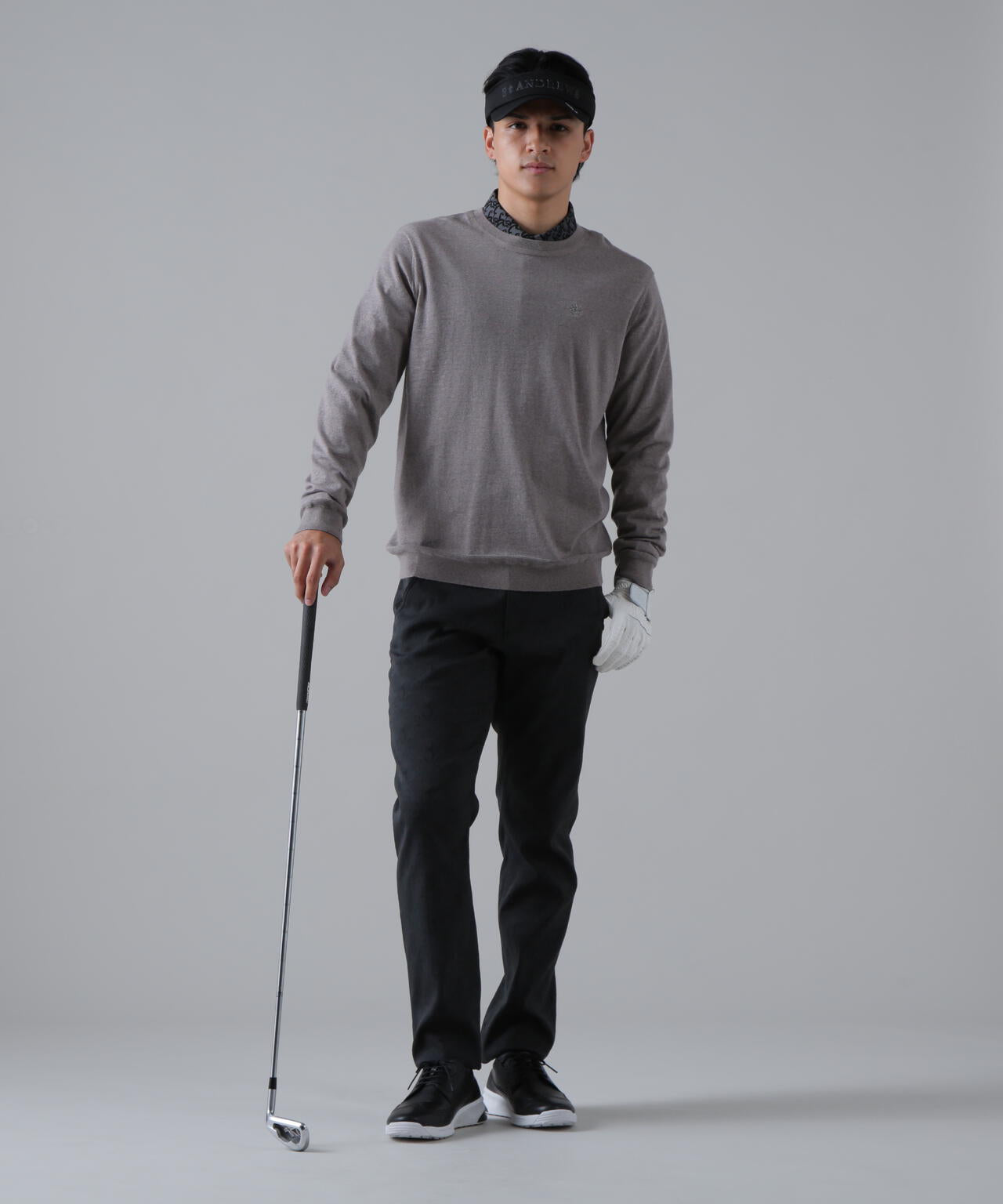 16G天竺クルーネックニットプルオーバー (MENS)