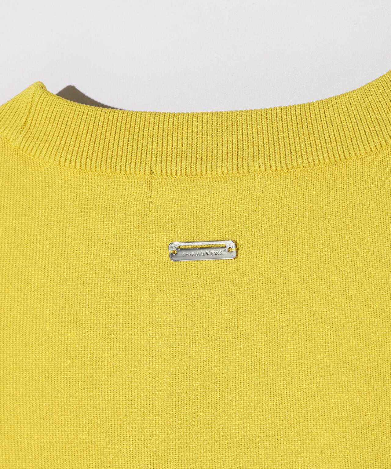 12G天竺×リンクス裏地付きクルーネックニットプルオーバー (MENS)