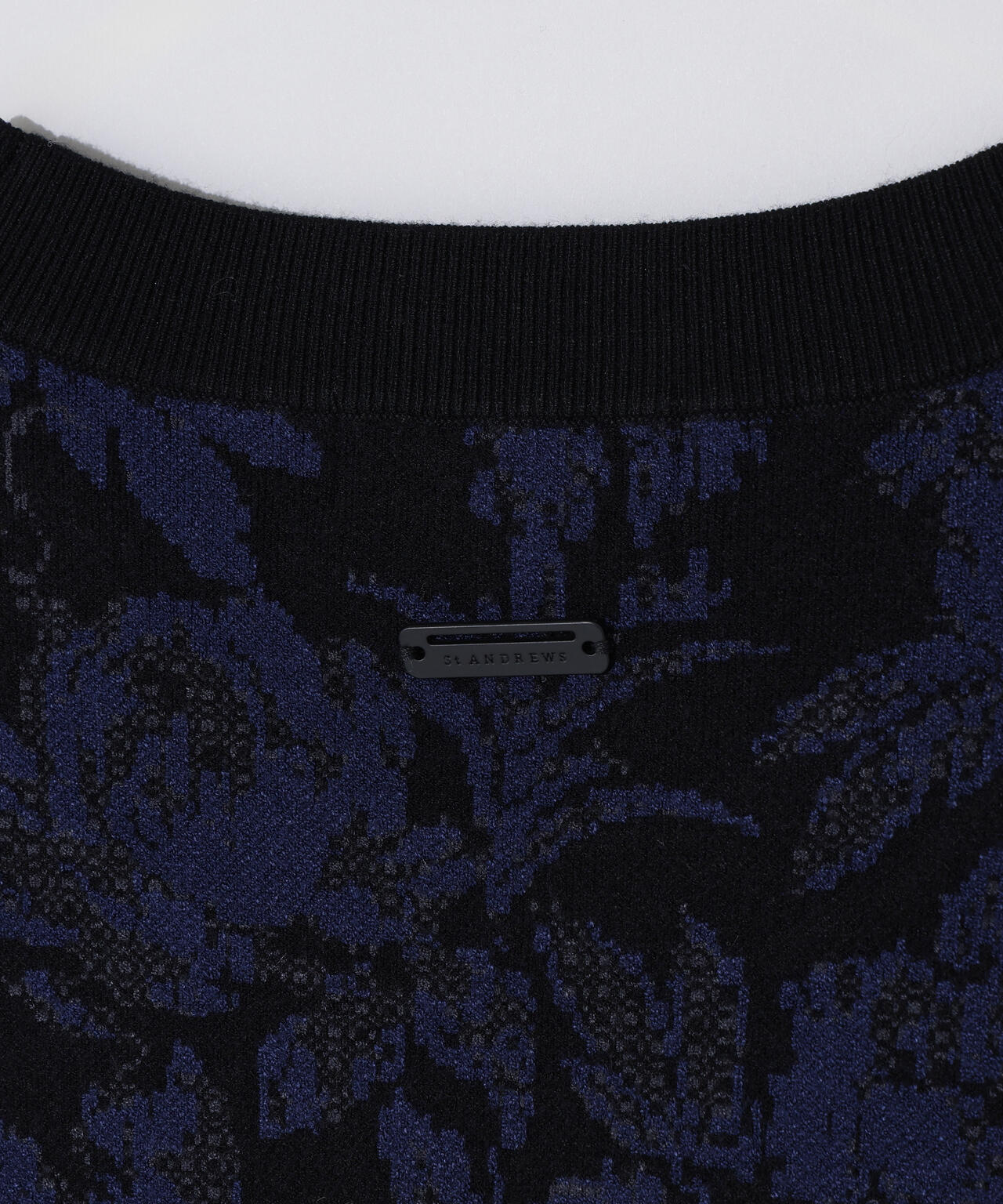 16Gボニースコットランドジャガードクルーネックニットプルオーバー (MENS)