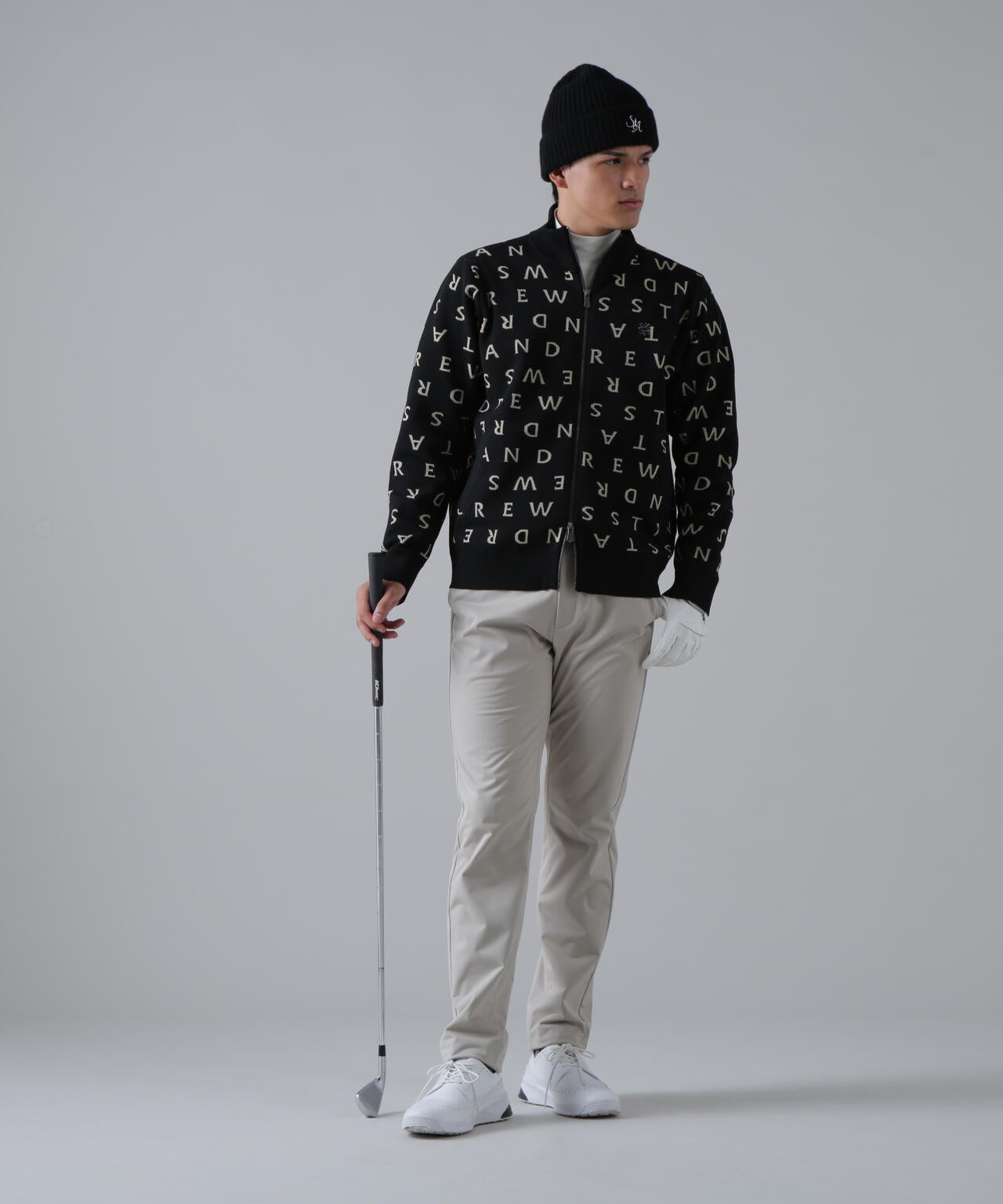 14Gロゴジャガードフルジップニット (MENS)