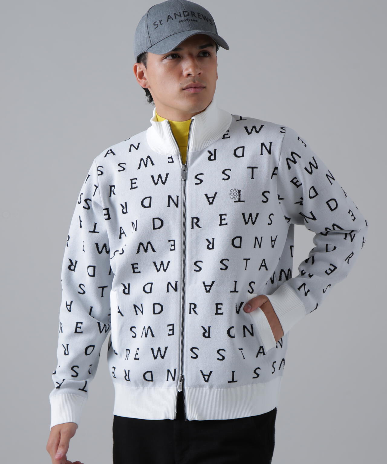 14Gロゴジャガードフルジップニット (MENS)