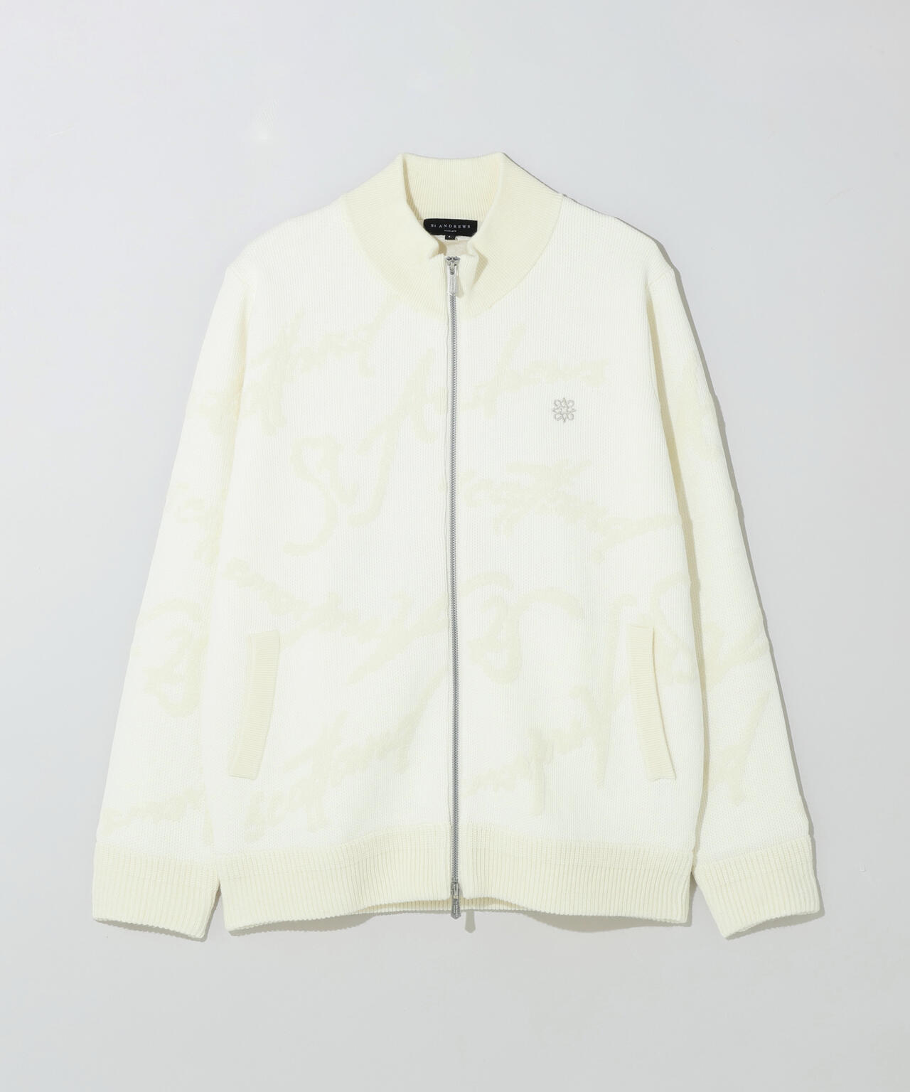 7Gランダムロゴジャガードニットブルゾン (MENS)