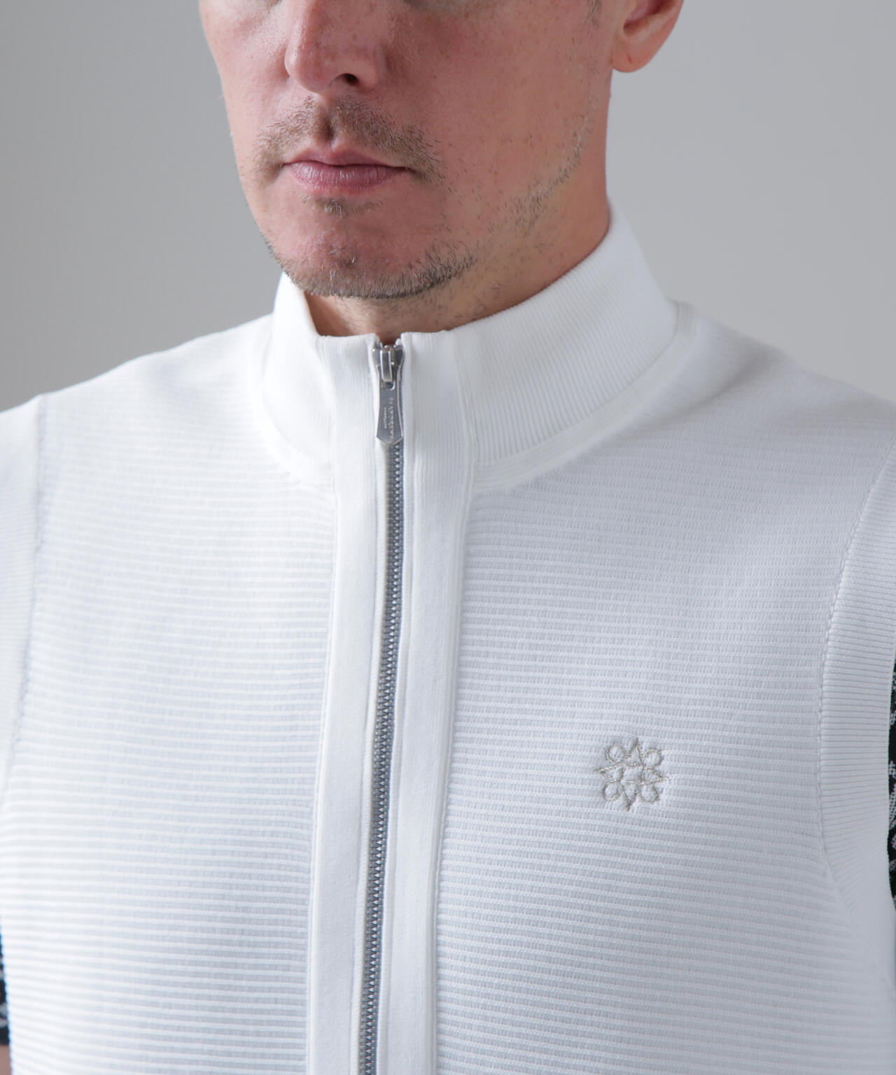 14Gフルジップアップニットベスト (MENS)