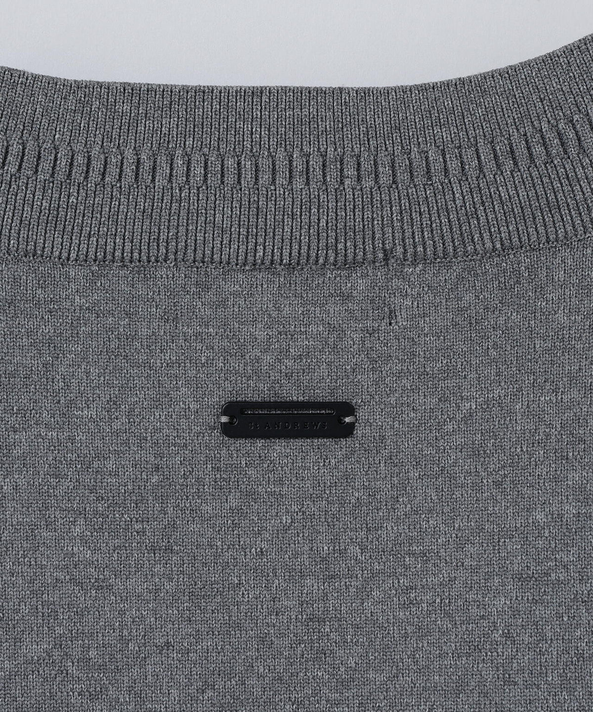 14G天竺×ケーブル Vネックニットベスト (MENS)