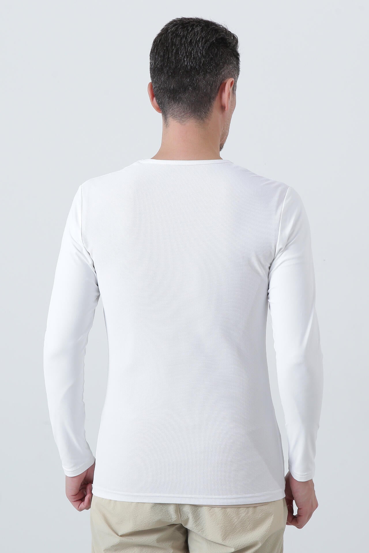 ツインコットUV×SUNPROFITメッシュ長袖Uネックインナー (MENS)
