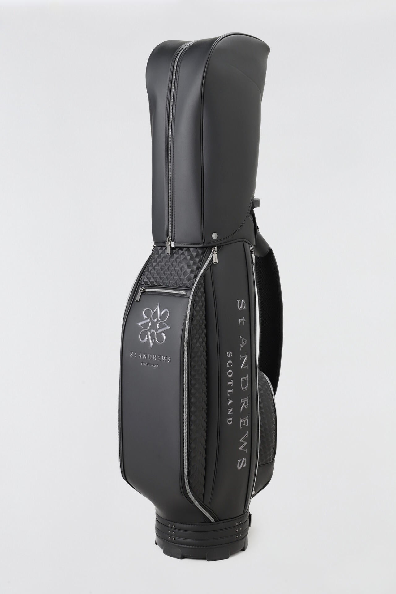 9.0インチ スリムカート型ピラミッドエンボス キャディバッグ (46インチ対応) (UNISEX)