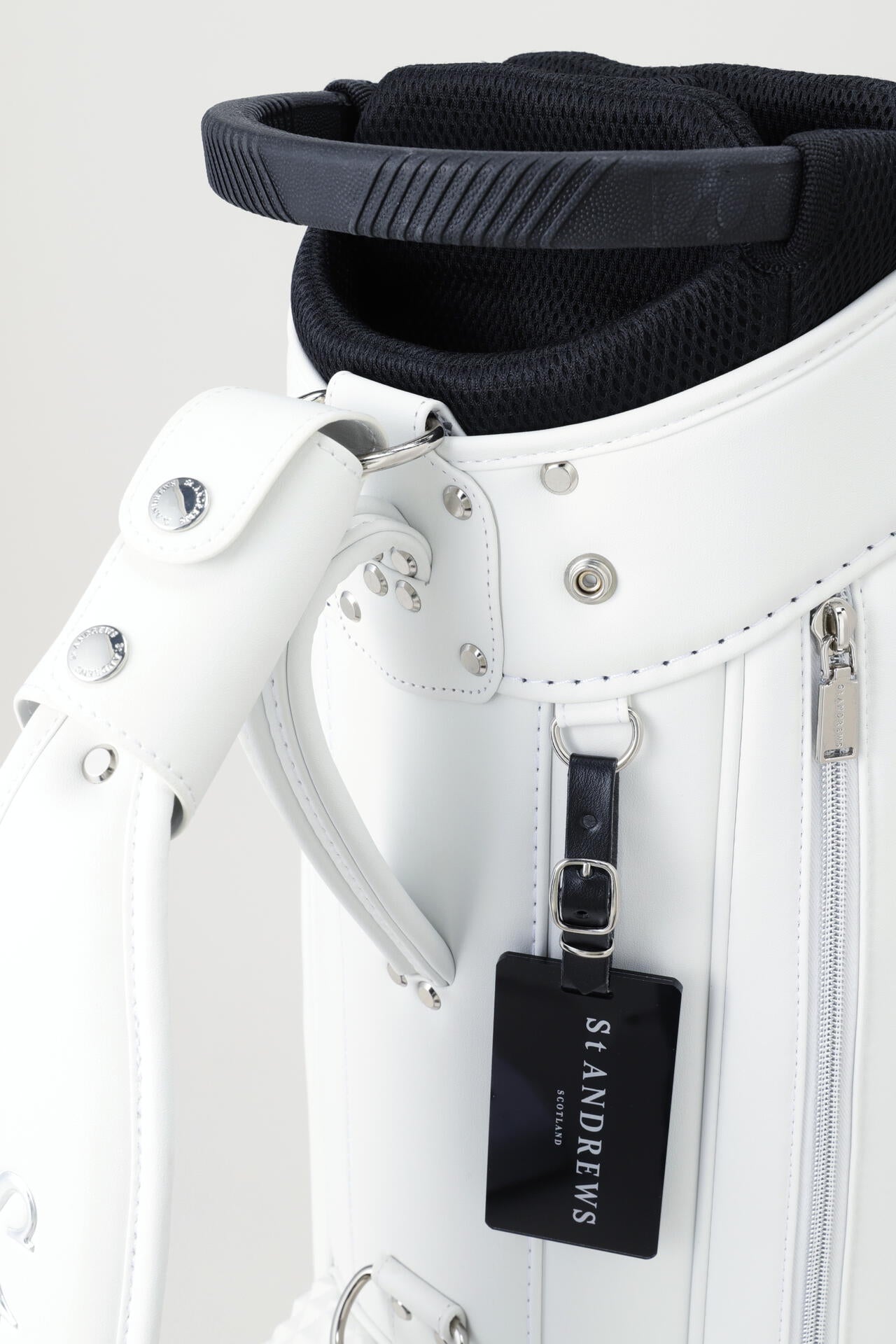 9.0インチ スリムカート型ピラミッドエンボス キャディバッグ (46インチ対応) (UNISEX)