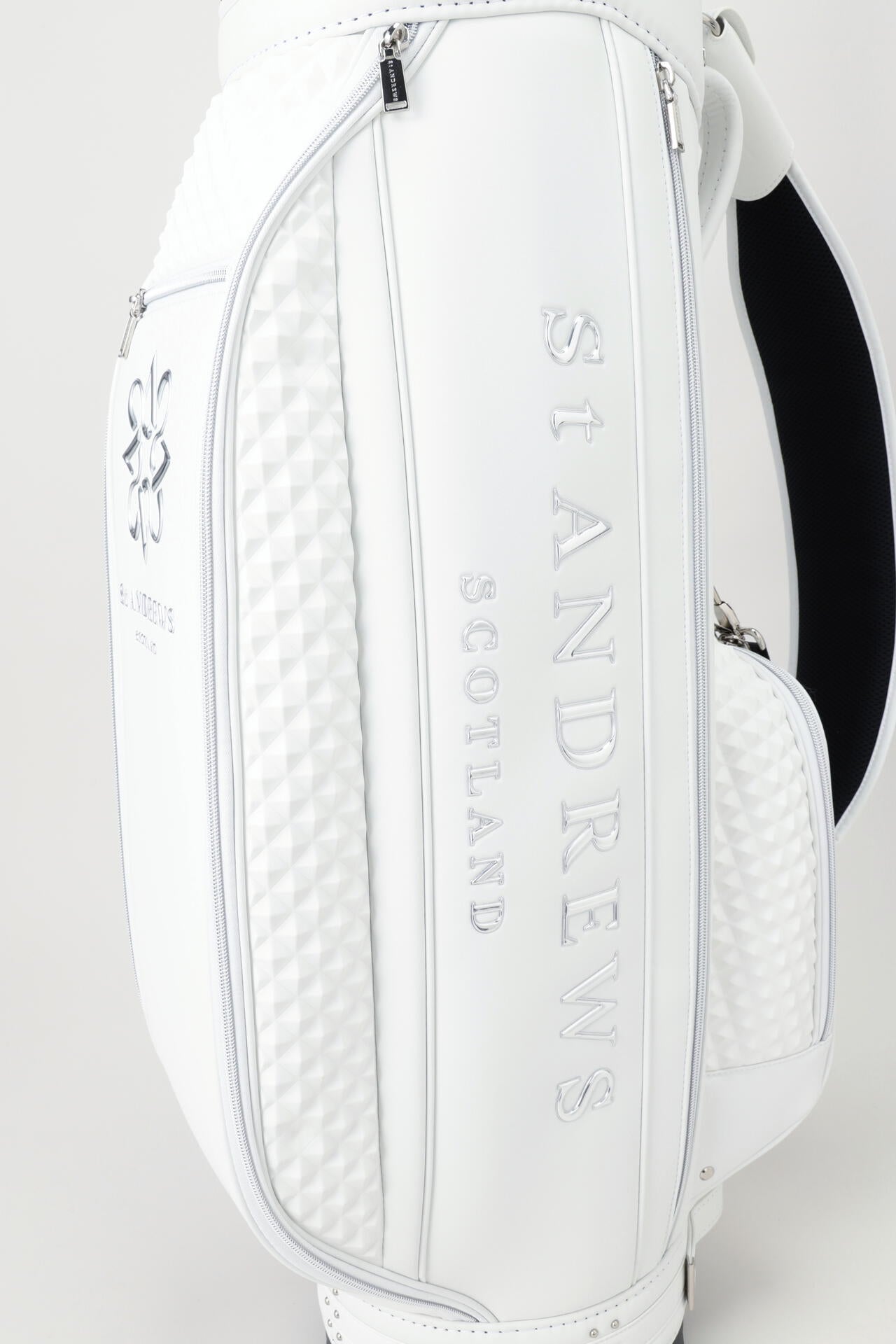 9.0インチ スリムカート型ピラミッドエンボス キャディバッグ (46インチ対応) (UNISEX)