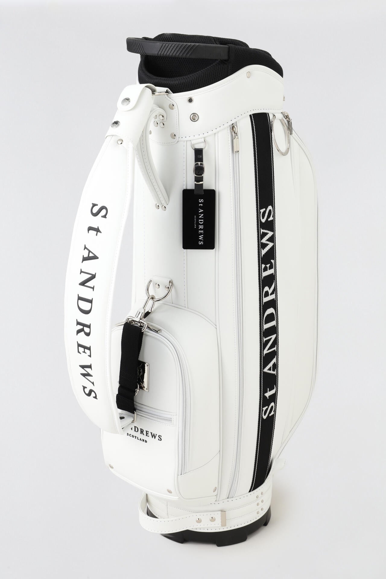 9.0インチ スリムカート型ジャガードロゴテープキャディバッグ (46インチ対応) (UNISEX)