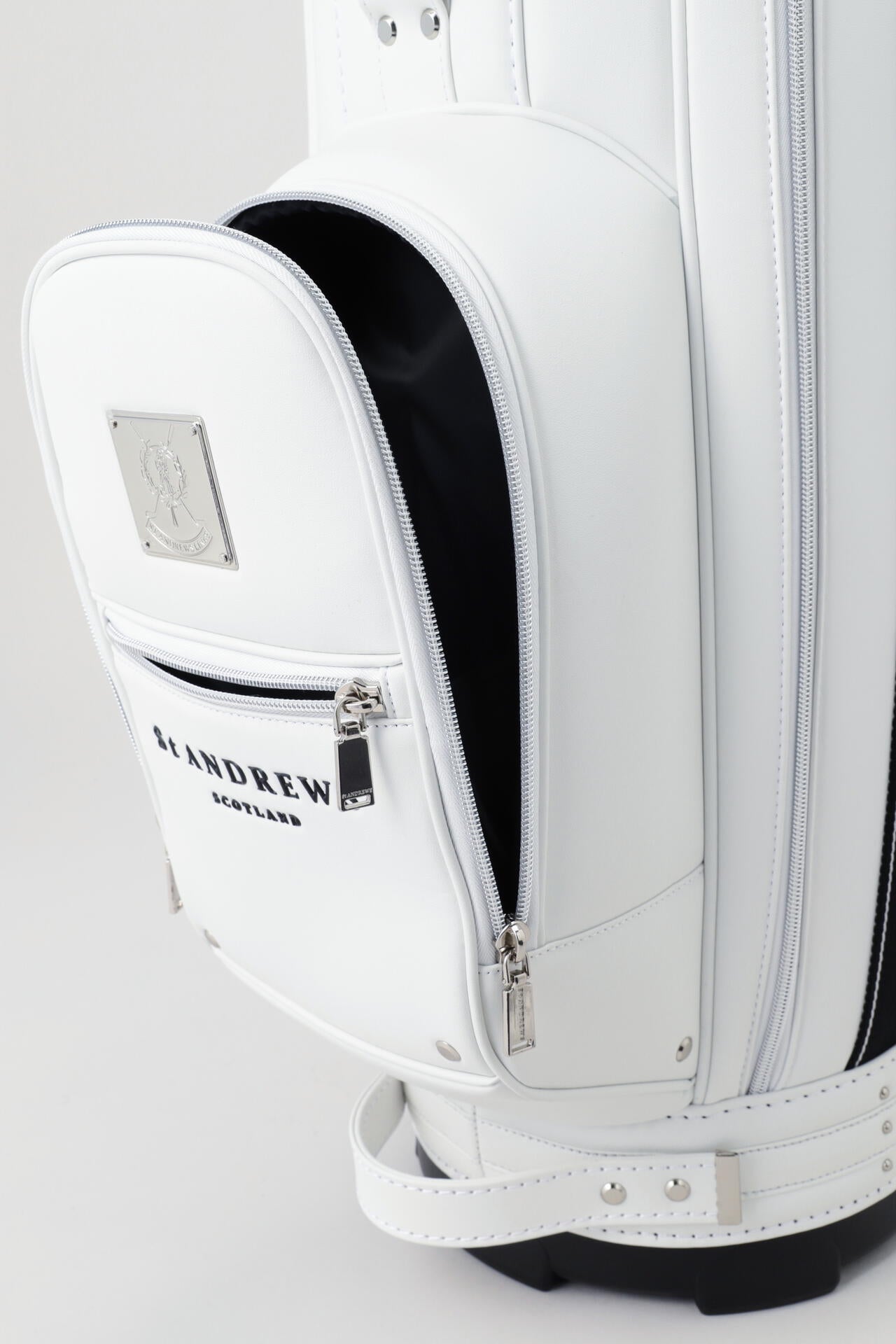 9.0インチ スリムカート型ジャガードロゴテープキャディバッグ (46インチ対応) (UNISEX)