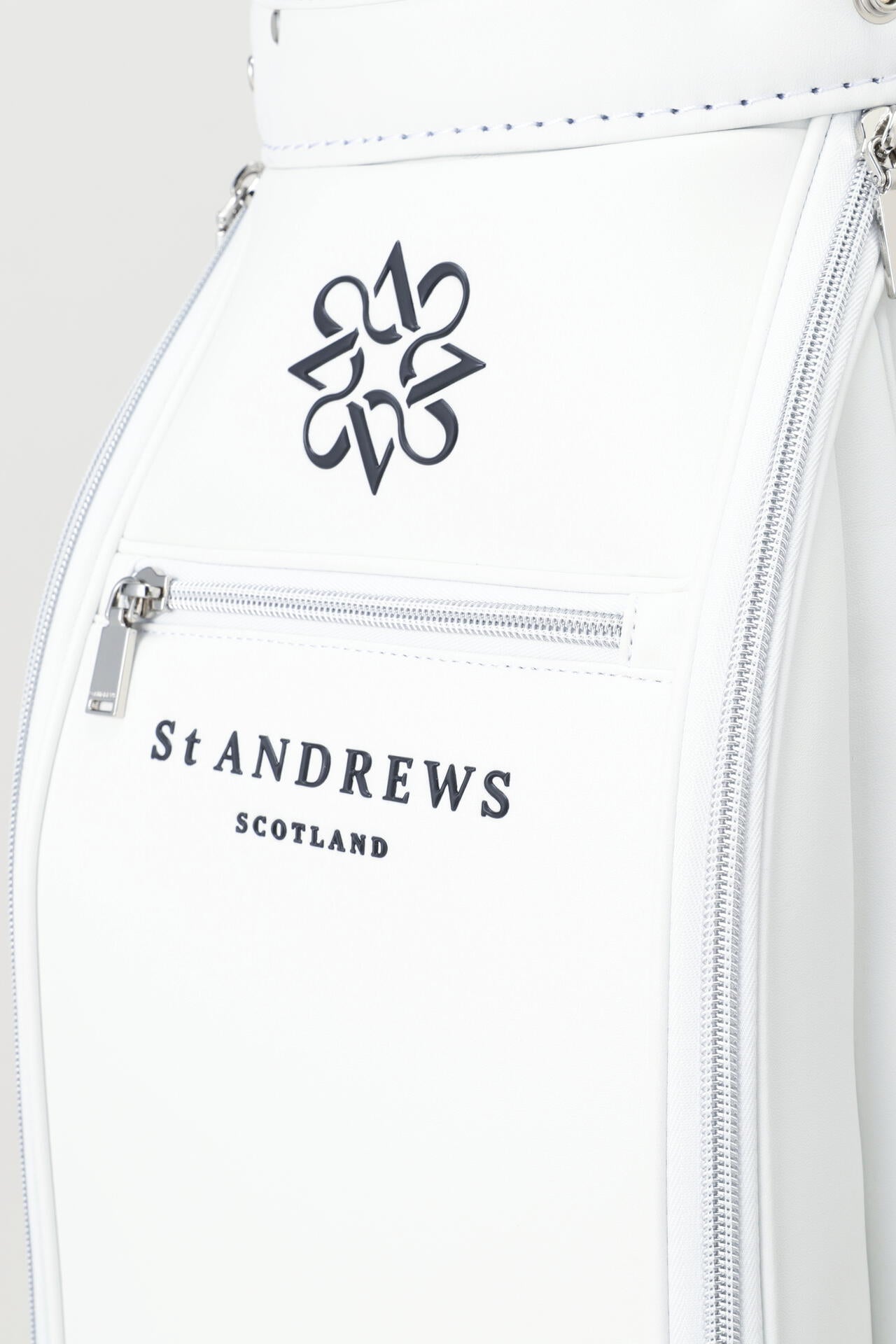 9.0インチ スリムカート型ジャガードロゴテープキャディバッグ (46インチ対応) (UNISEX)