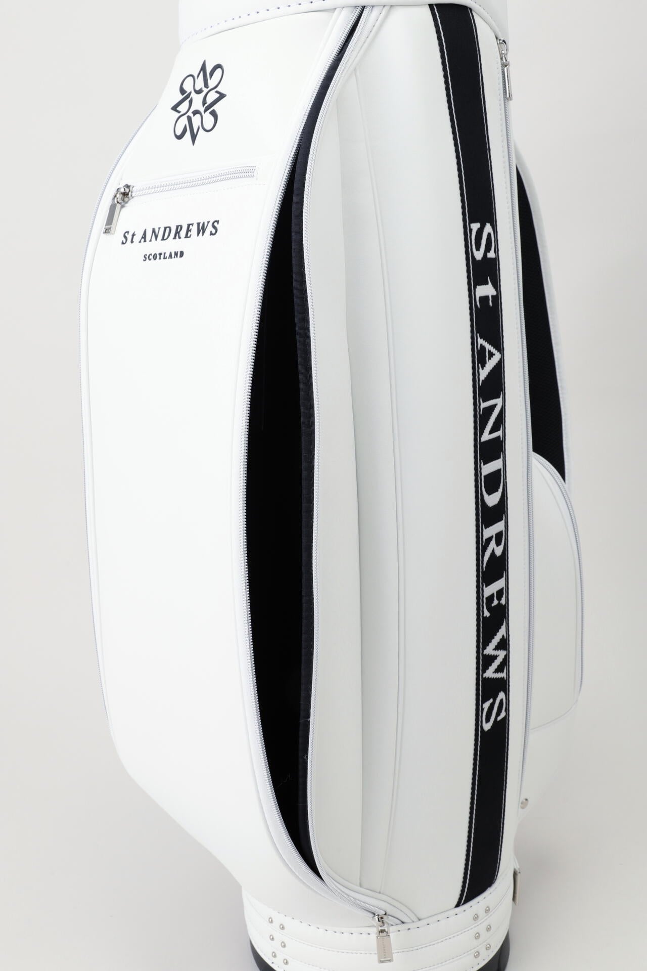 9.0インチ スリムカート型ジャガードロゴテープキャディバッグ (46インチ対応) (UNISEX)