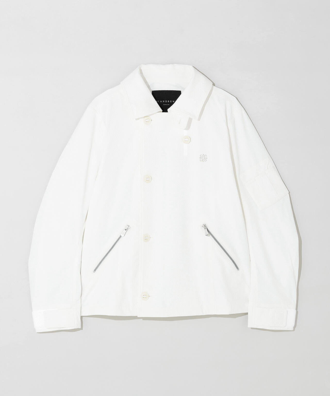 【防風】幾何学ジャガードブルゾン (MENS)