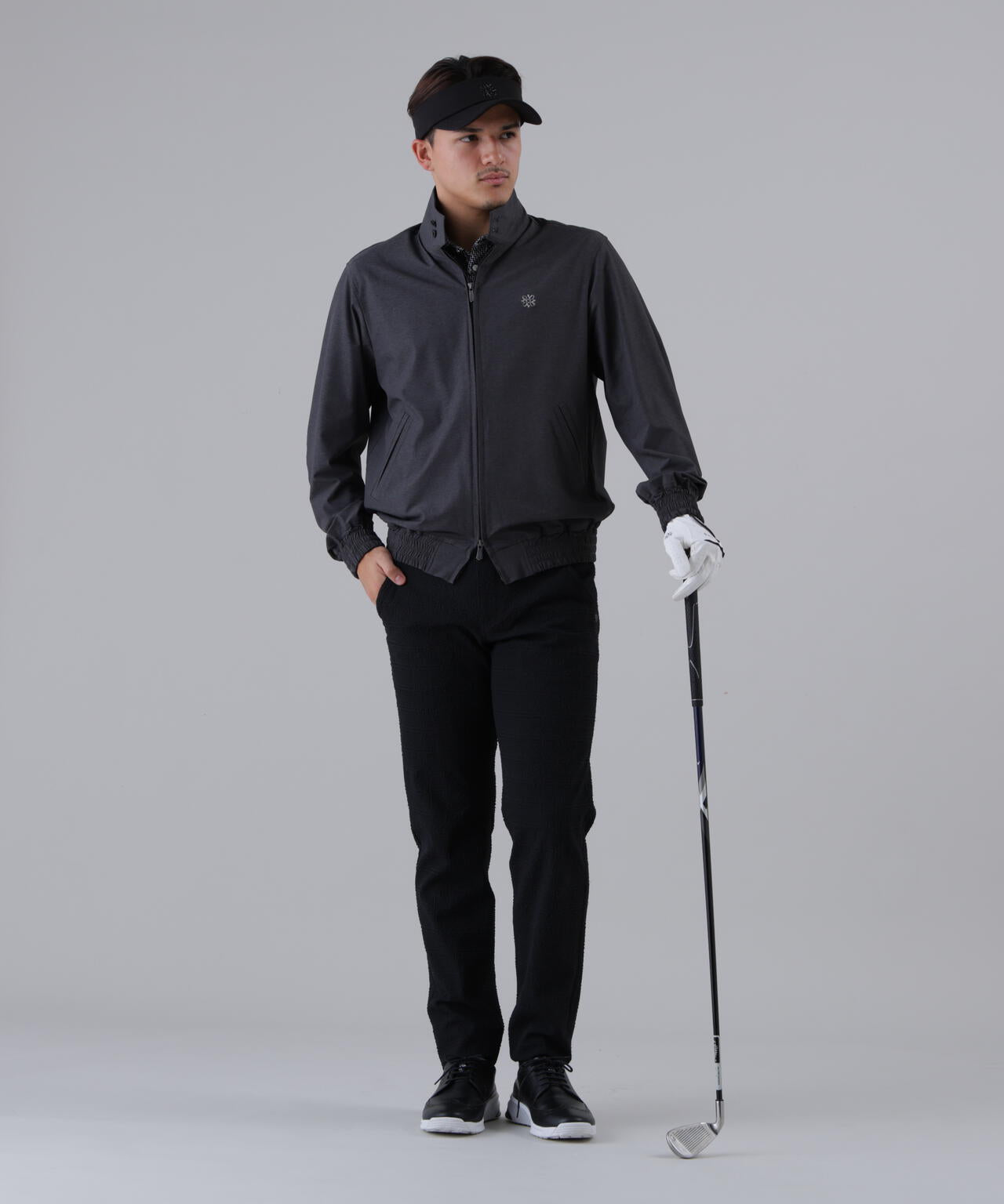 【撥水】【ストレッチ】ナイロンタフタブルゾン (MENS)