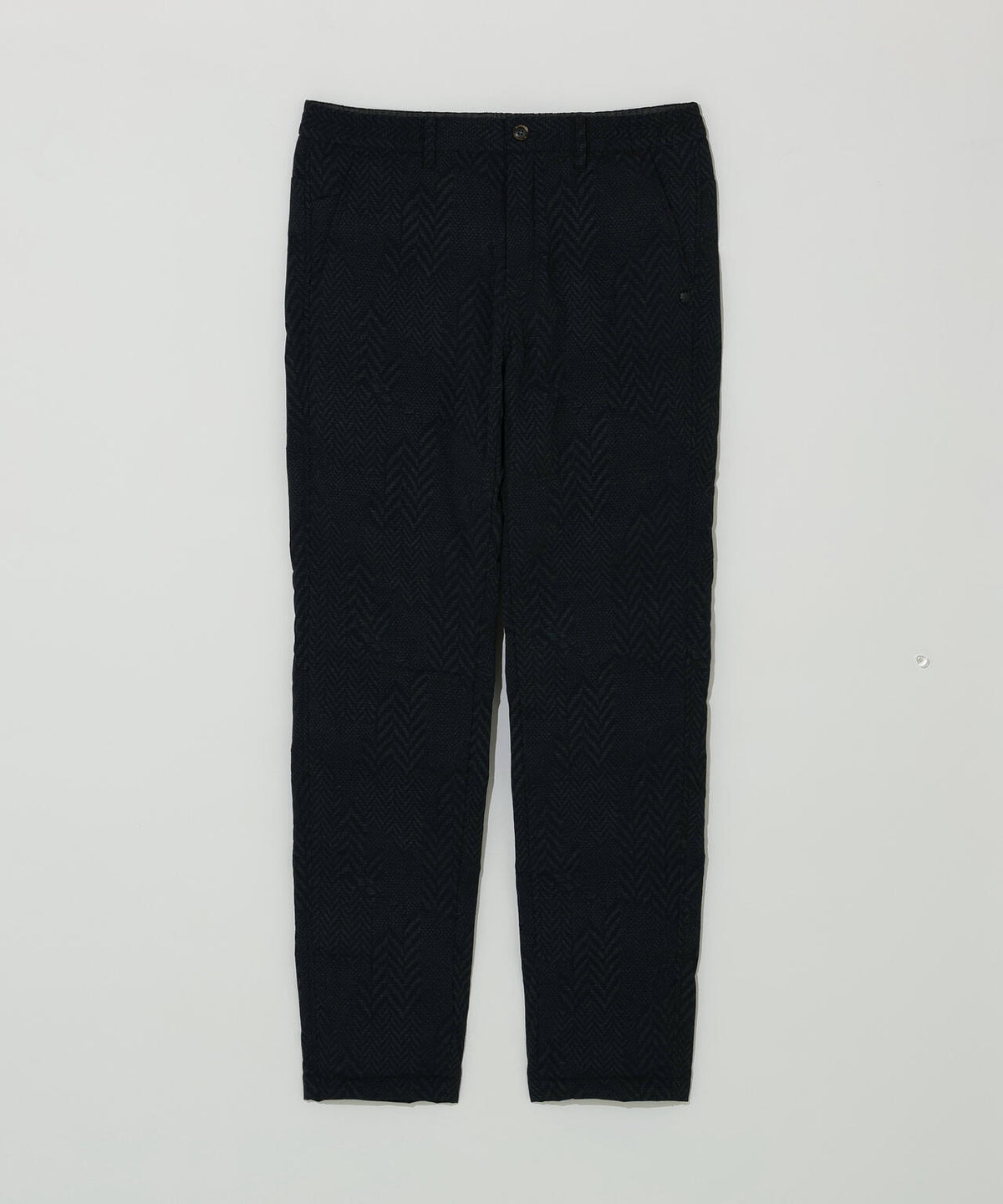 ヘリンボーンプリント中綿キルトパンツ (MENS)