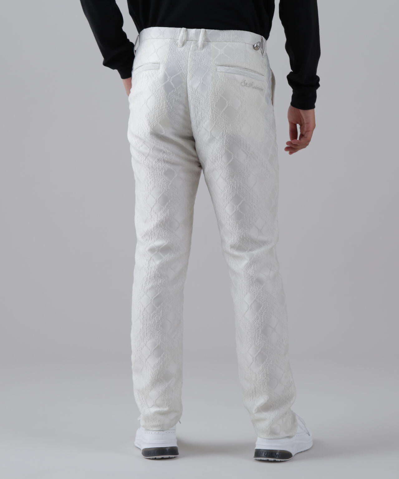 バイアスチェックジャガードパンツ (MENS)