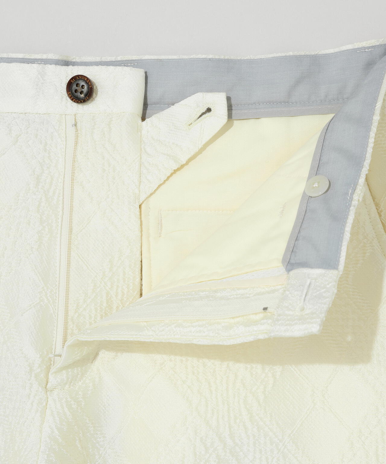 バイアスチェックジャガードパンツ (MENS)