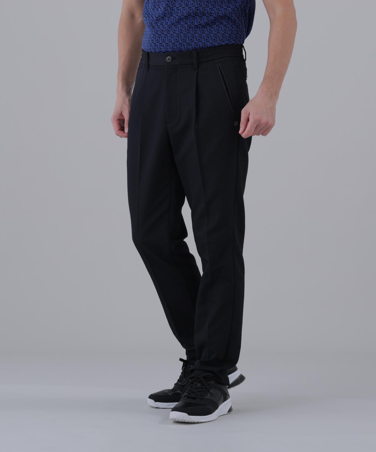 【ストレッチ】サークルジャガードパンツ (MENS)