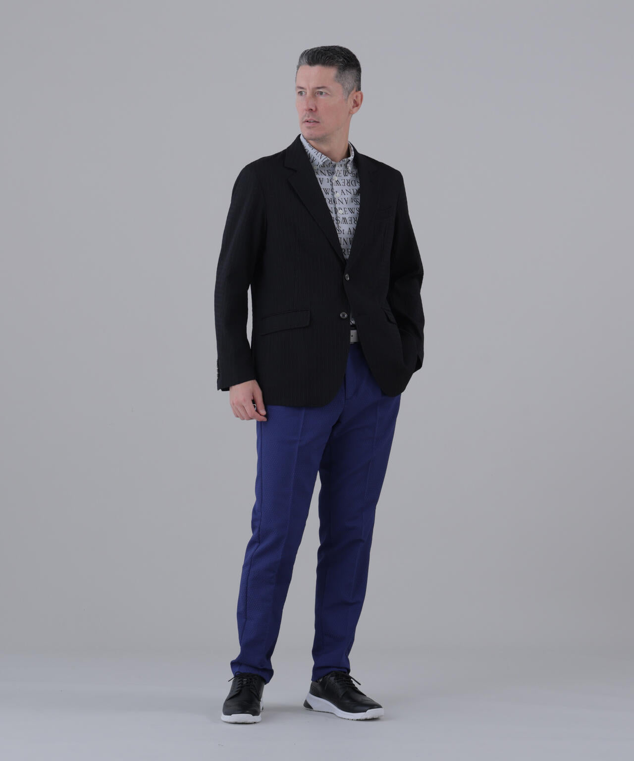 【ストレッチ】サークルジャガードパンツ (MENS)