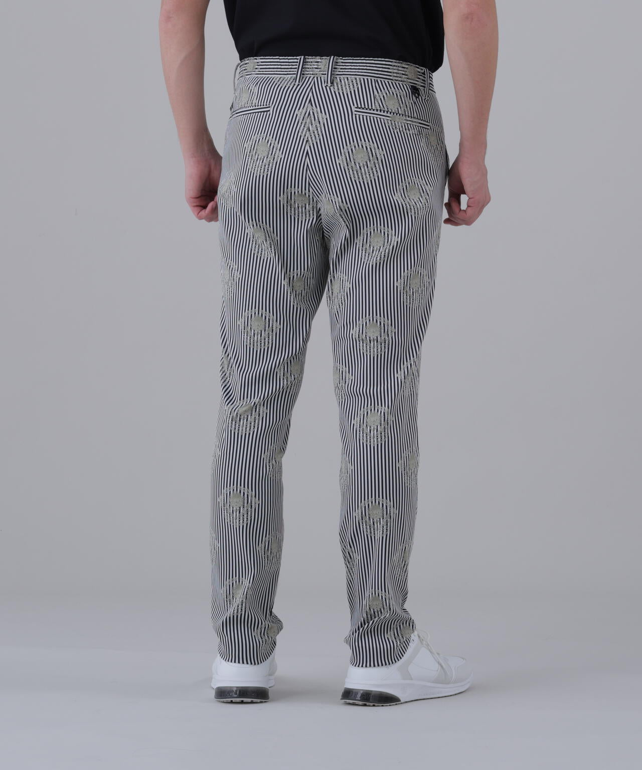 【ストレッチ】ロンドンストライプアザミジャガードパンツ (MENS)
