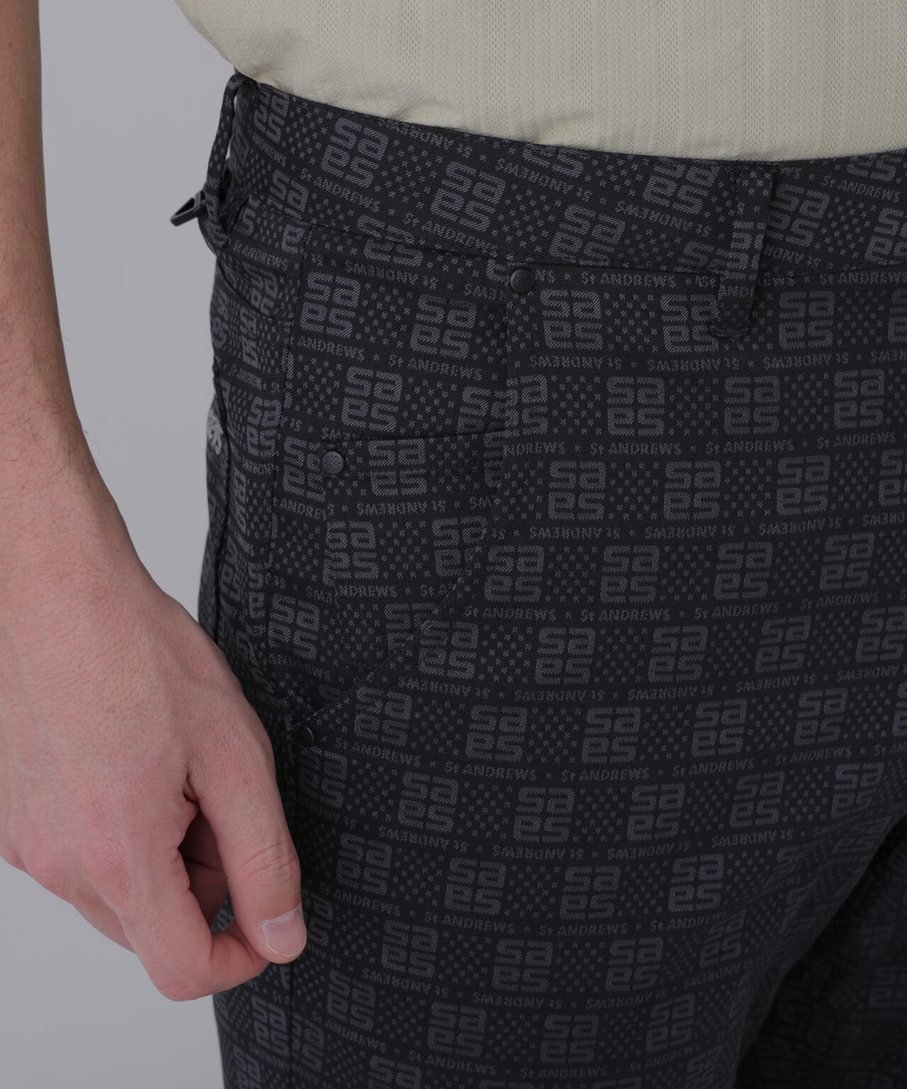 【ストレッチ】SAモノグラムジャガードパンツ (MENS)