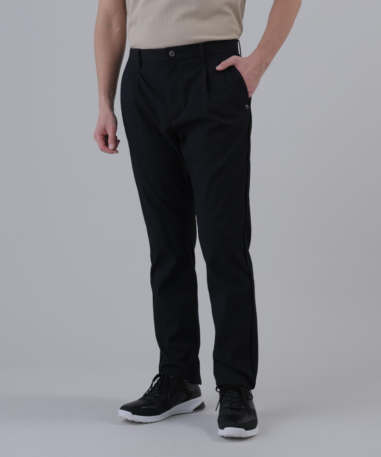 【ストレッチ】ドビーサッカーパンツ (MENS)
