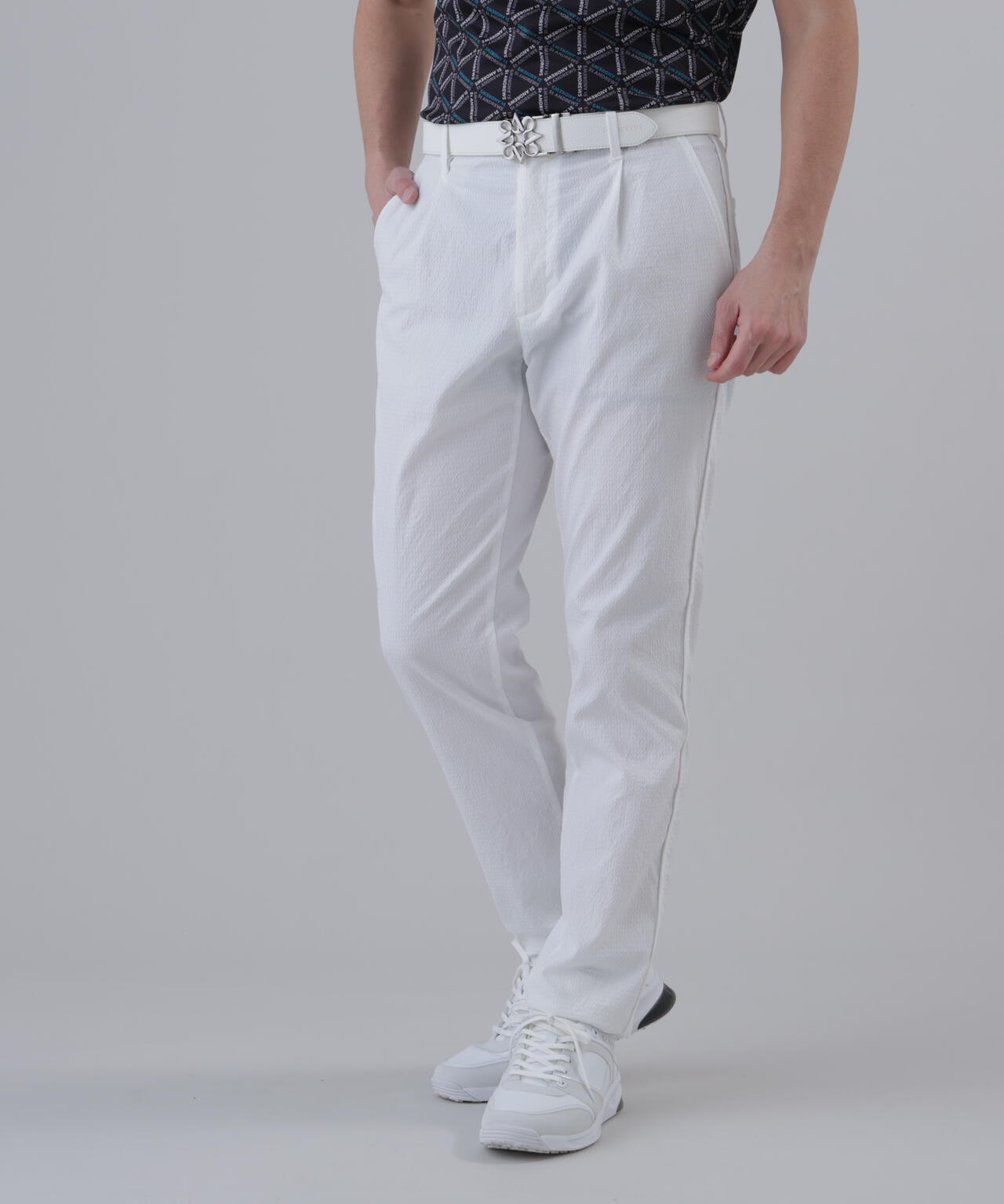 【ストレッチ】ドビーサッカーパンツ (MENS)