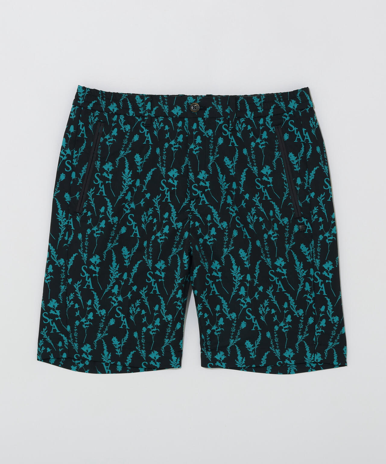 【ストレッチ】ボタニカルジャガードショートパンツ (MENS)