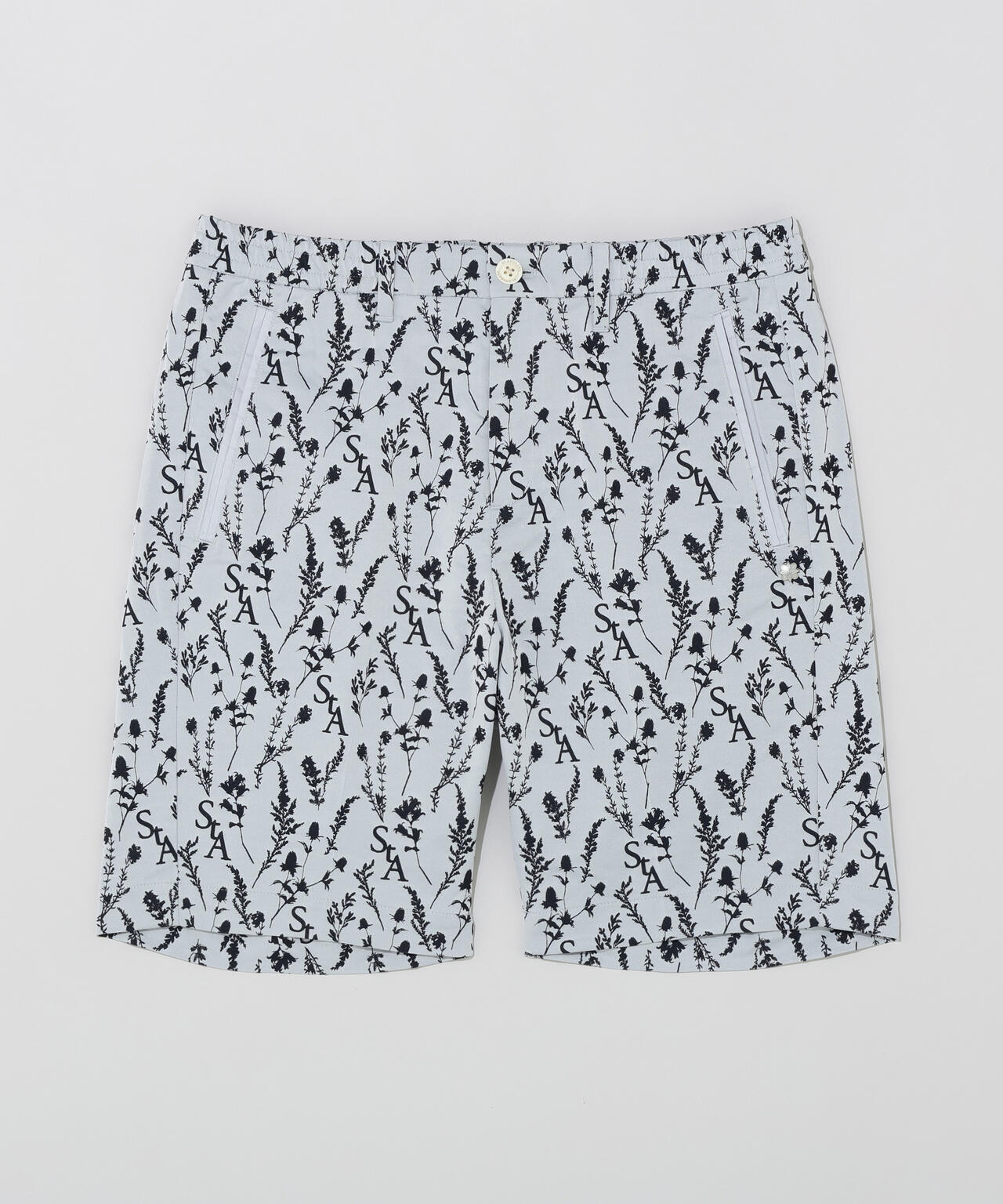 【ストレッチ】ボタニカルジャガードショートパンツ (MENS)