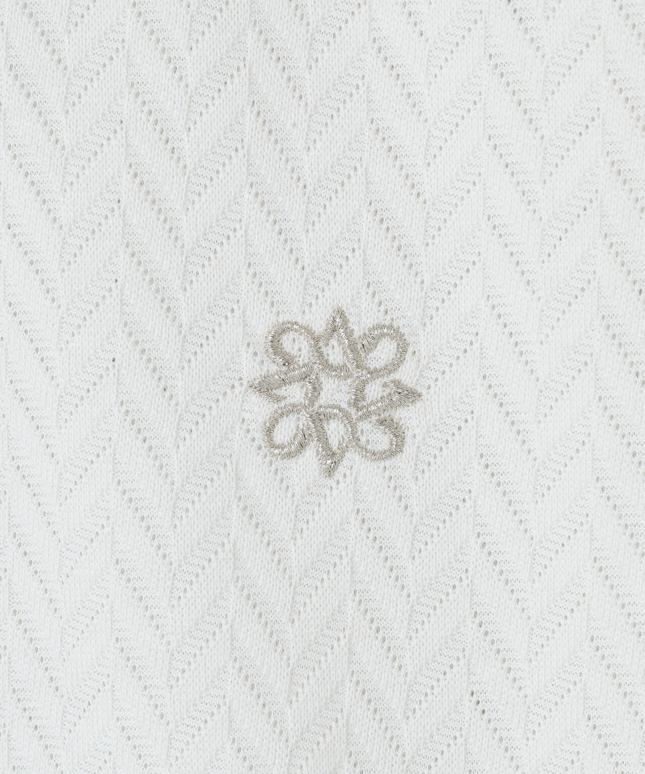 ヘリンボーンジャガード半袖ポロシャツ (MENS)