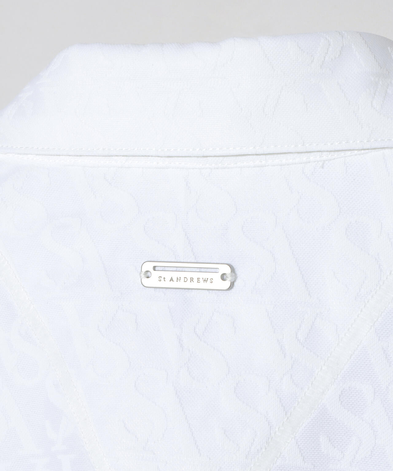 SAロゴジャガード無地半袖シャツ (MENS)