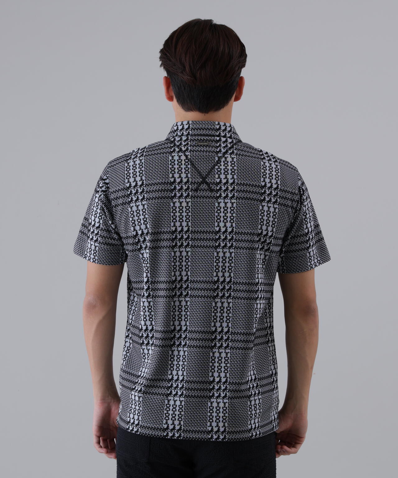 ホースビットチェックジャガード半袖シャツ (MENS)