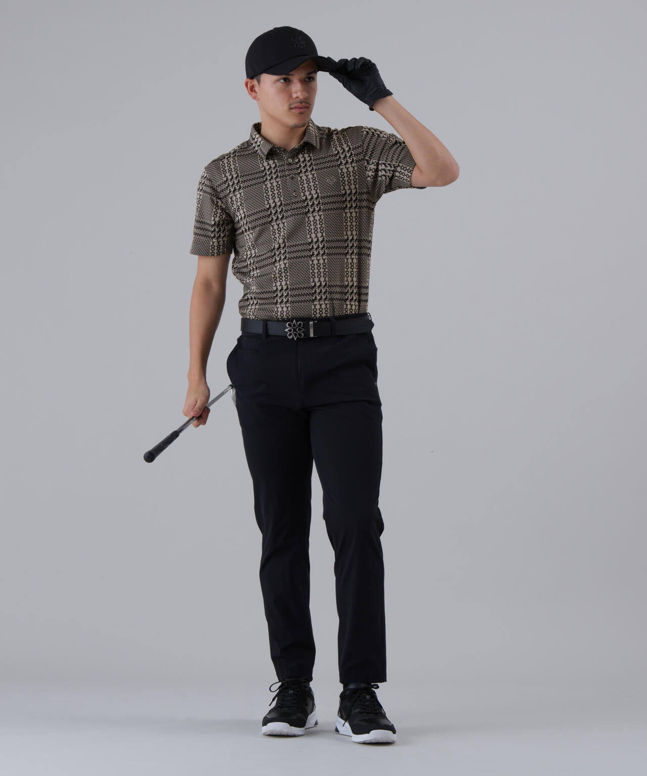 ホースビットチェックジャガード半袖シャツ (MENS)